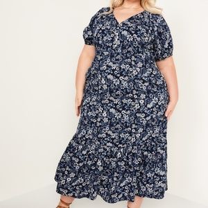 NWT Old Navy Puff-Sleeve Dress